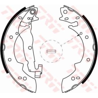 Jeu de mâchoires de frein TRW OEM 424191