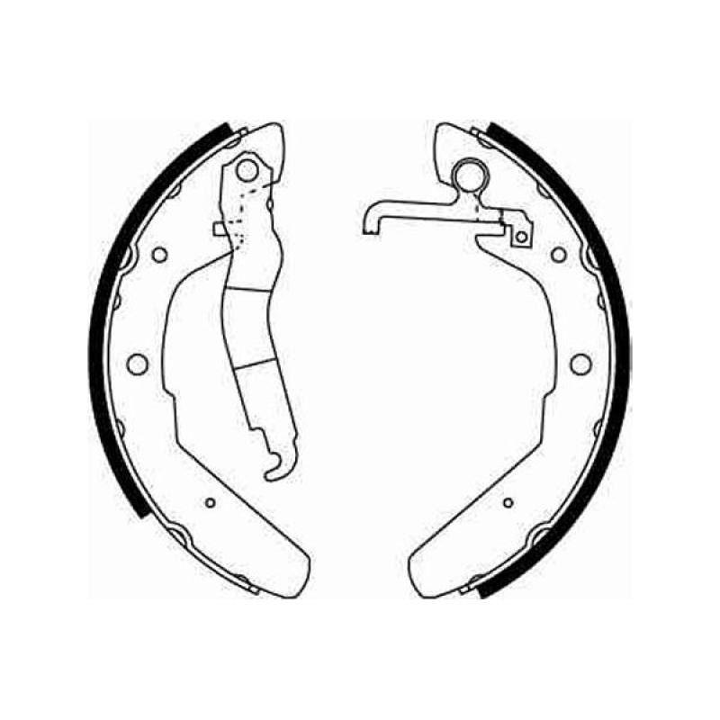 Jeu de mâchoires de frein TRW GS8180 - Visuel 1
