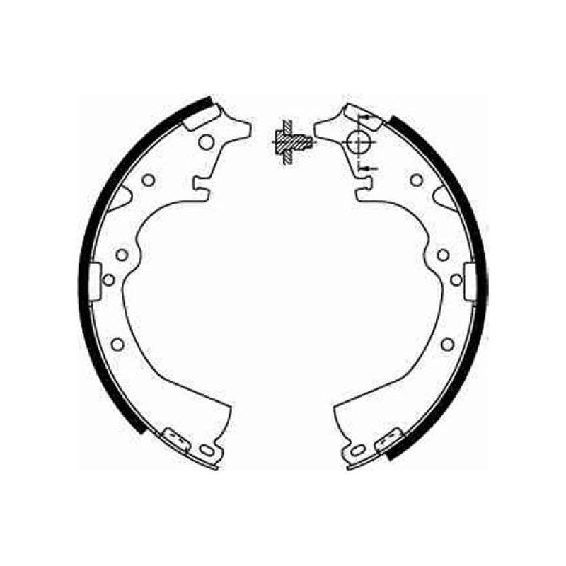 Jeu de mâchoires de frein TRW GS8184 - Visuel 1