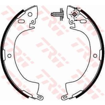 Jeu de mâchoires de frein TRW OEM MB238114