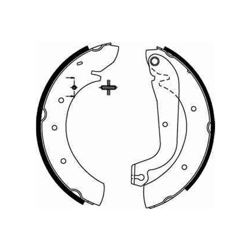 Jeu de mâchoires de frein TRW GS8207 - Visuel 1