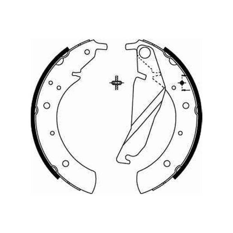 Jeu de mâchoires de frein TRW GS8209 - Visuel 1