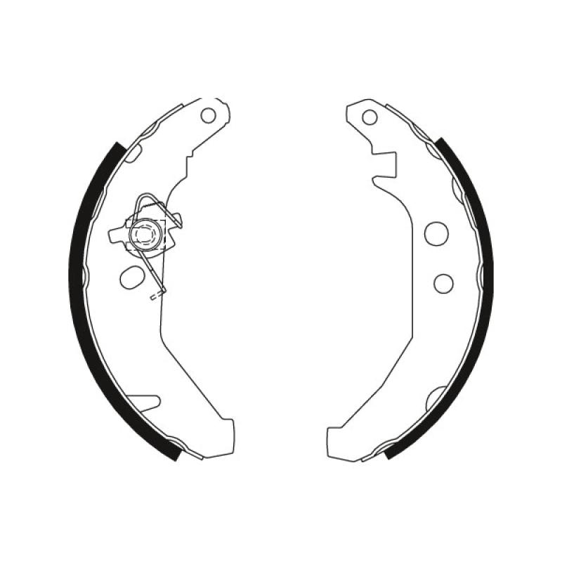 Jeu de mâchoires de frein TRW GS8279 - Visuel 1