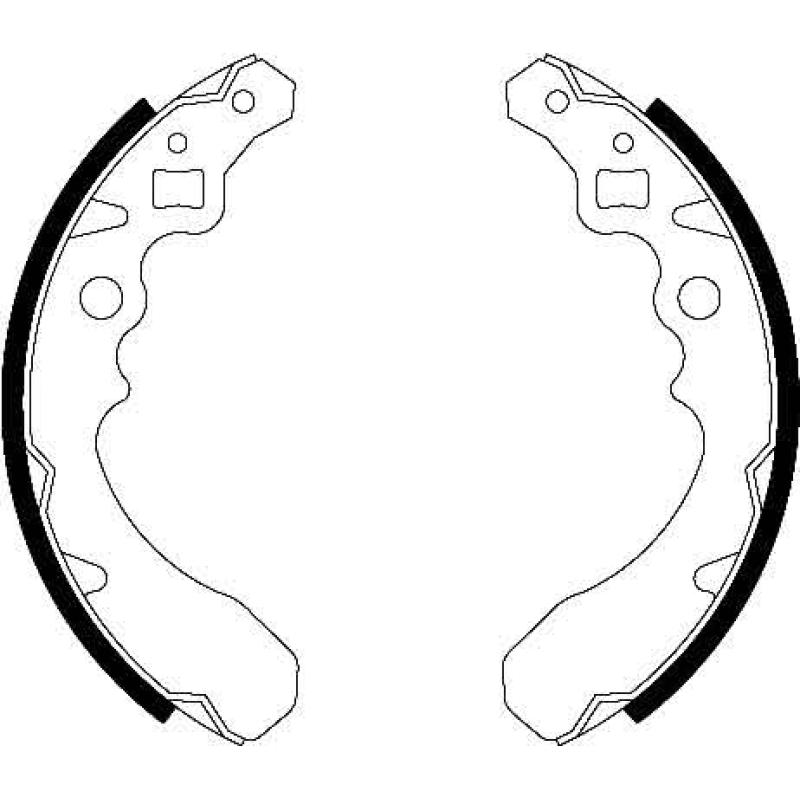 Jeu de mâchoires de frein TRW GS8282 - Visuel 1