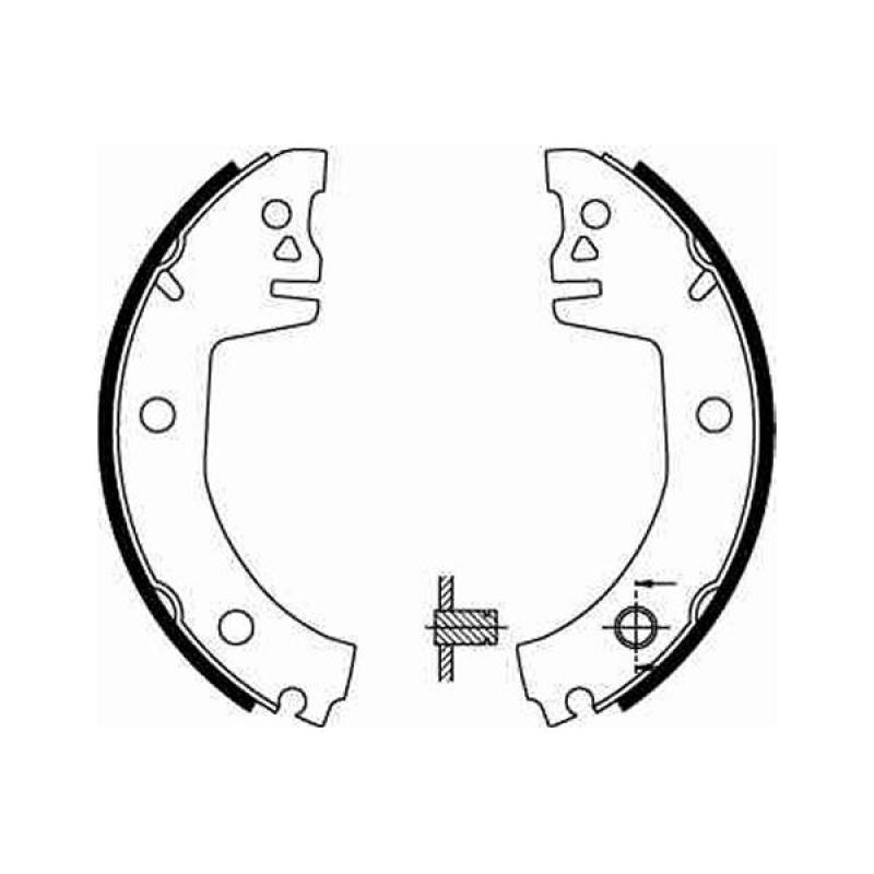 Jeu de mâchoires de frein TRW GS8300 - Visuel 1