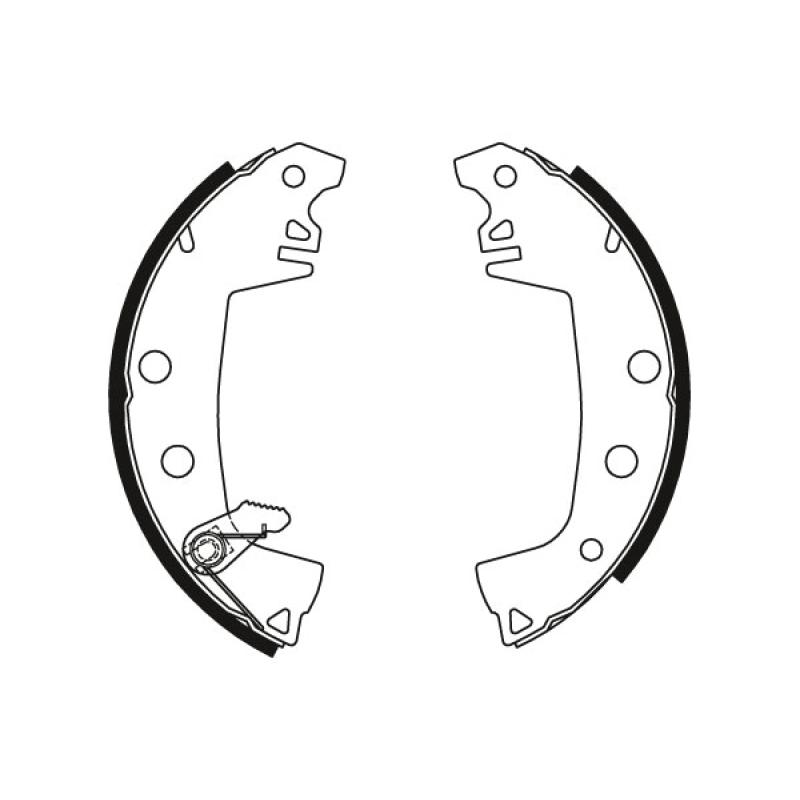 Jeu de mâchoires de frein TRW GS8316 - Visuel 1