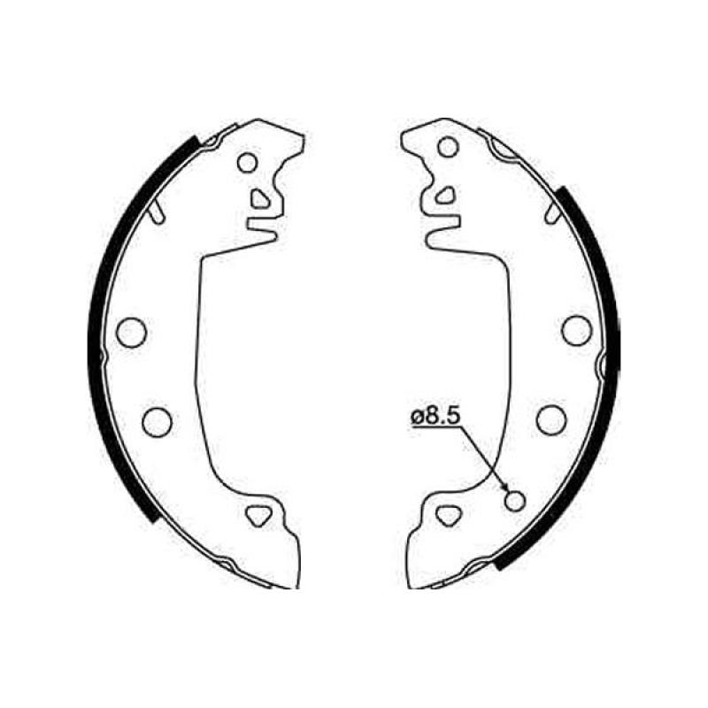 Jeu de mâchoires de frein TRW GS8317 - Visuel 2