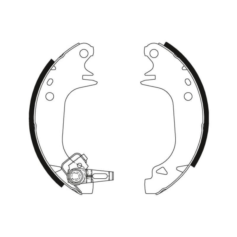 Jeu de mâchoires de frein TRW GS8321 - Visuel 1