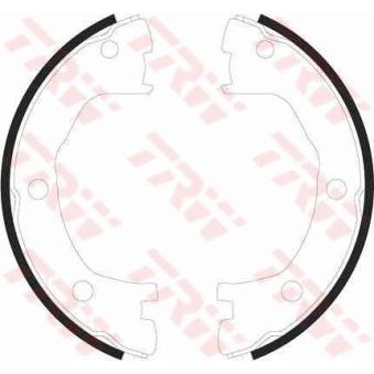 Jeu de mâchoires de frein, frein de stationnement TRW [GS8440]