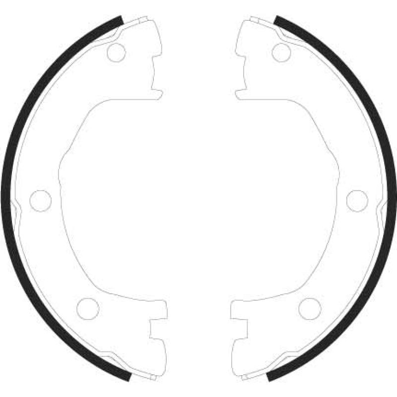 Jeu de mâchoires de frein, frein de stationnement TRW GS8440 - Visuel 1