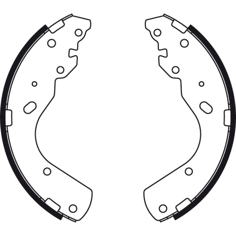 Jeu de mâchoires de frein TRW GS8443 - Visuel 1