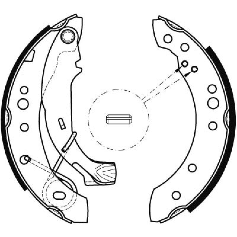 Jeu de mâchoires de frein TRW GS8467 - Visuel 1