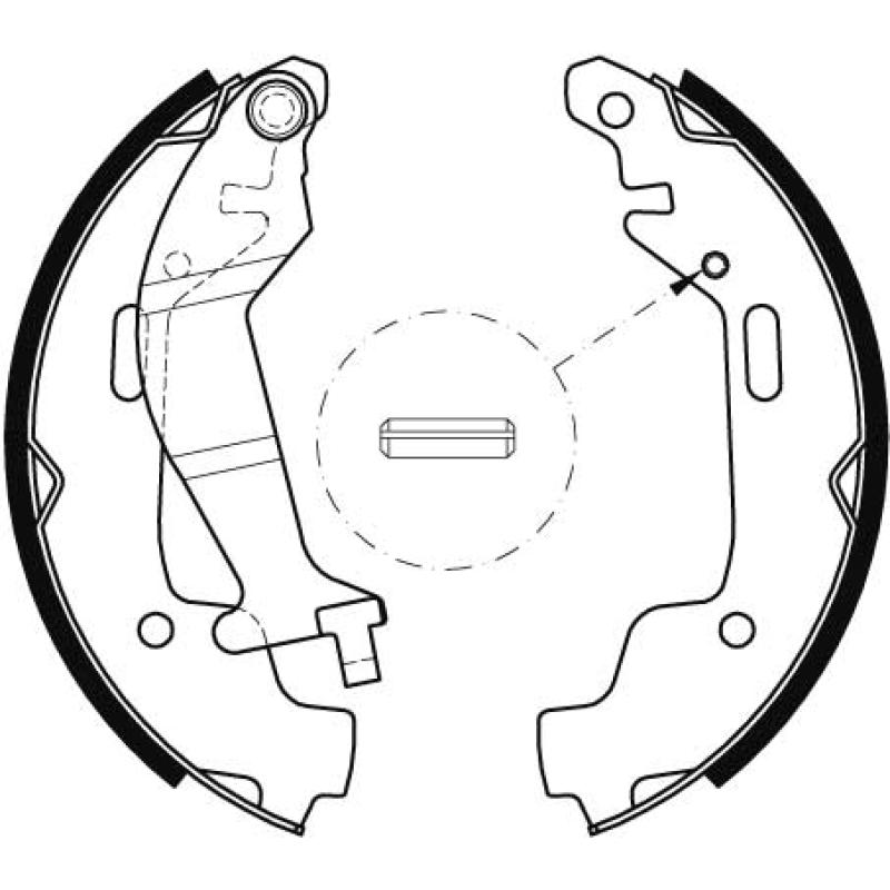 Jeu de mâchoires de frein TRW GS8468 - Visuel 1