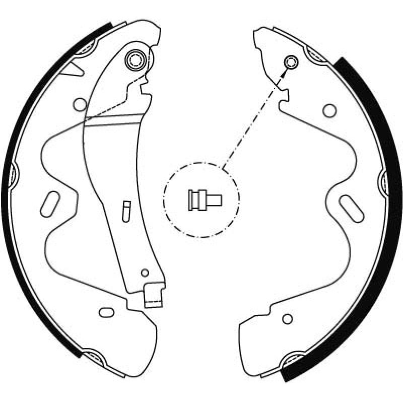 Jeu de mâchoires de frein TRW GS8483 - Visuel 1