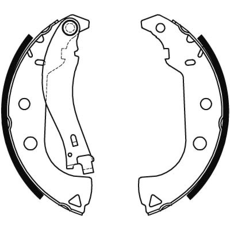 Jeu de mâchoires de frein TRW GS8484 - Visuel 1