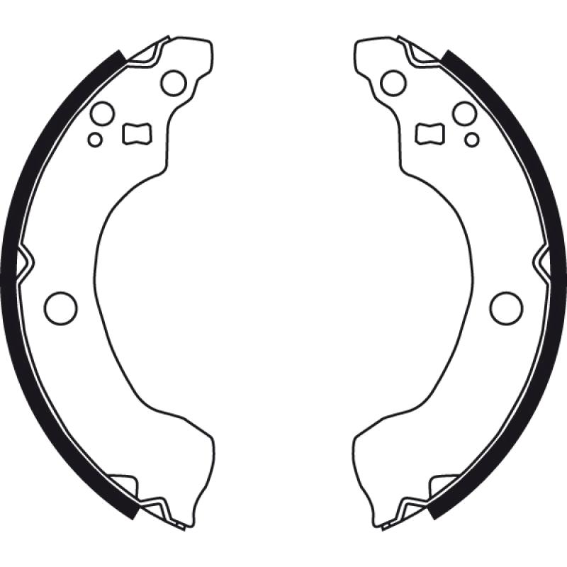 Jeu de mâchoires de frein TRW GS8487 - Visuel 1