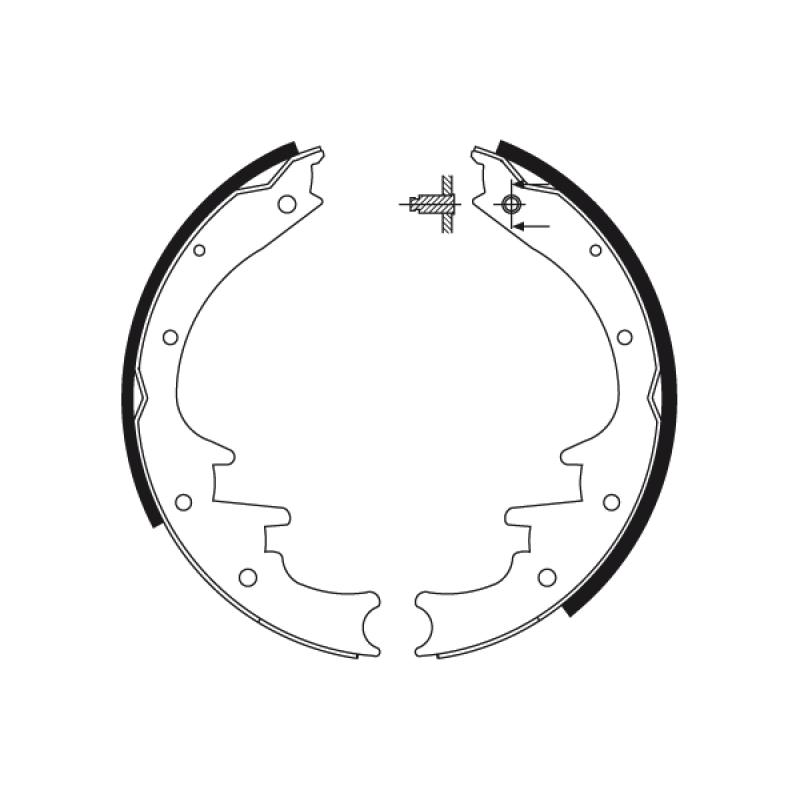 Jeu de mâchoires de frein TRW GS8495 - Visuel 1