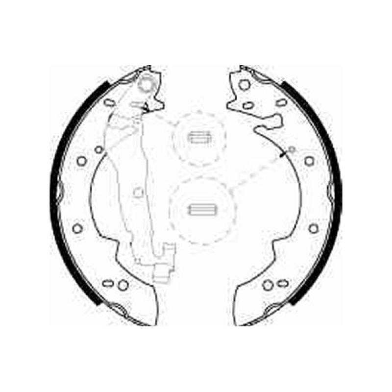 Jeu de mâchoires de frein TRW GS8524 - Visuel 1