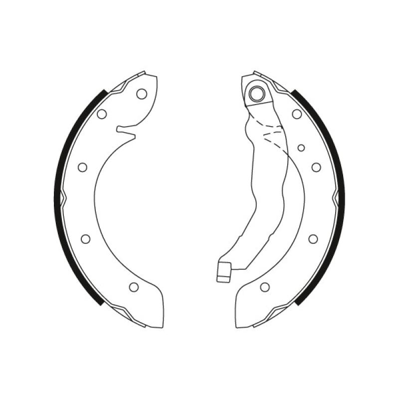 Jeu de mâchoires de frein TRW GS8528 - Visuel 1