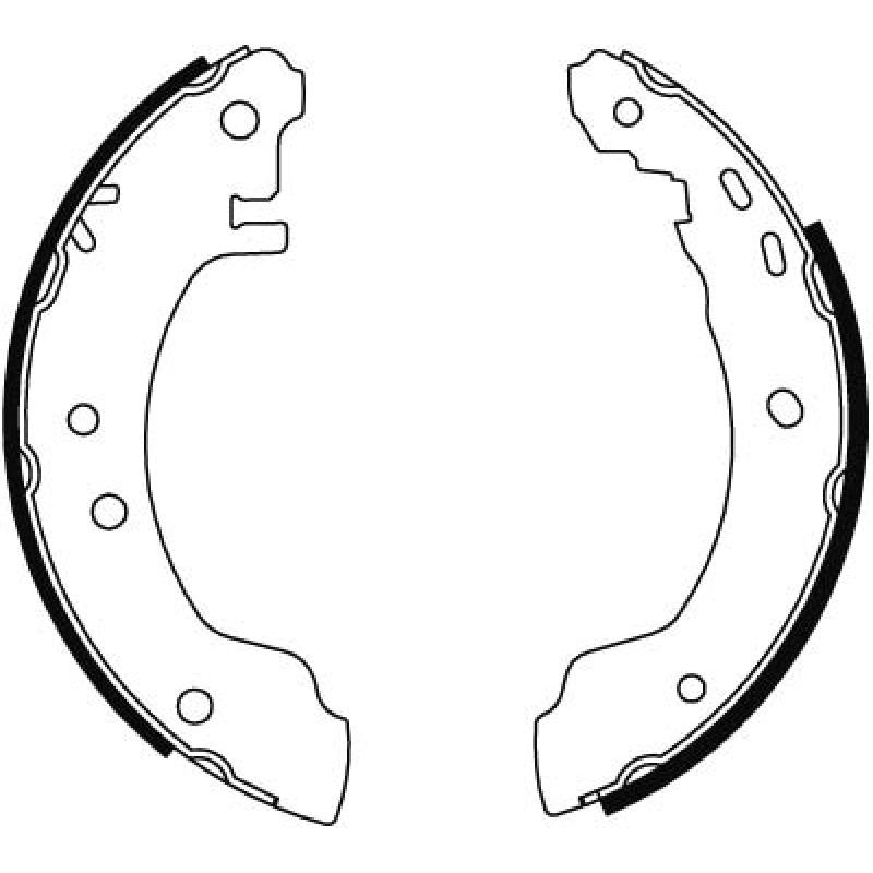 Jeu de mâchoires de frein TRW GS8529 - Visuel 1