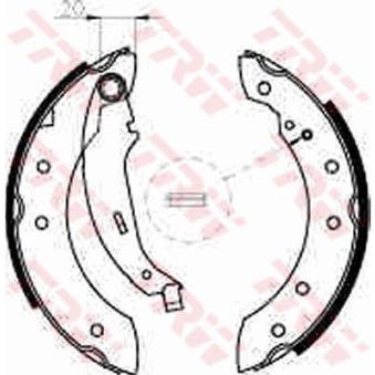 Jeu de mâchoires de frein TRW OEM 10040701