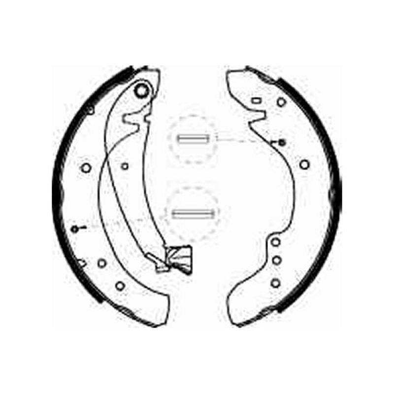 Jeu de mâchoires de frein TRW GS8545 - Visuel 1
