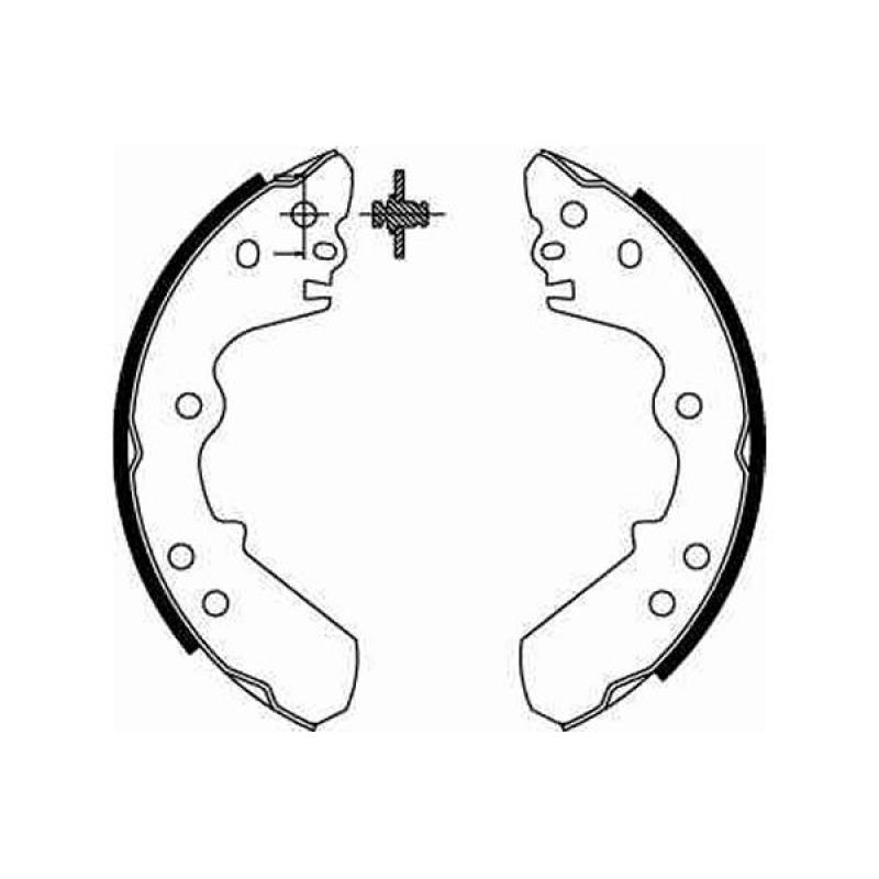 Jeu de mâchoires de frein TRW GS8551 - Visuel 1