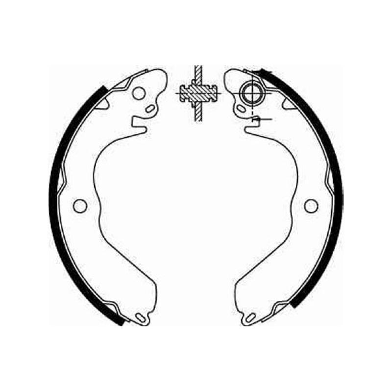 Jeu de mâchoires de frein TRW GS8553 - Visuel 1