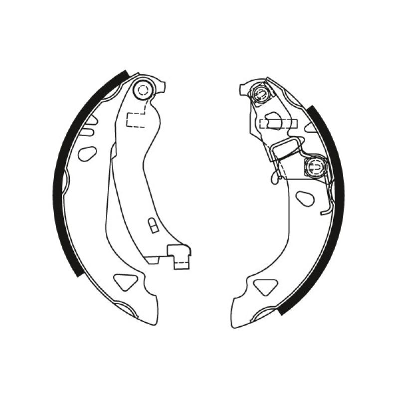 Jeu de mâchoires de frein TRW GS8570 - Visuel 1