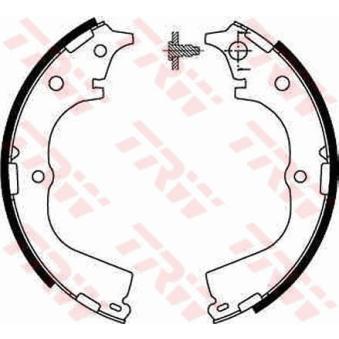 Jeu de mâchoires de frein TRW OEM 449726080