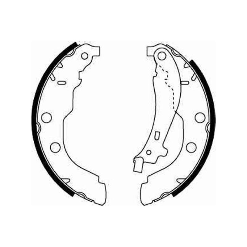 Jeu de mâchoires de frein TRW GS8617 - Visuel 1