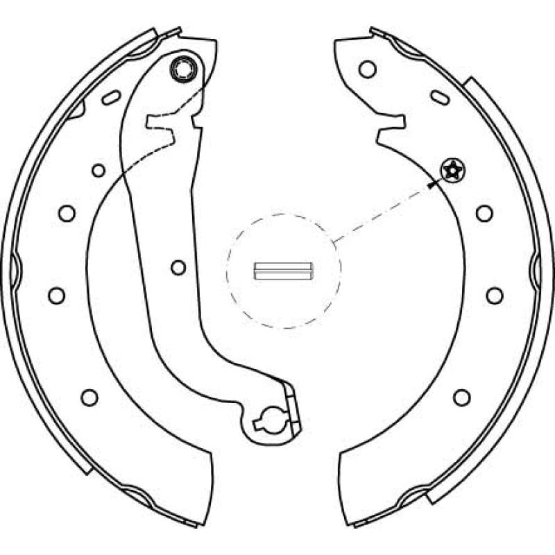 Jeu de mâchoires de frein TRW GS8622 - Visuel 1