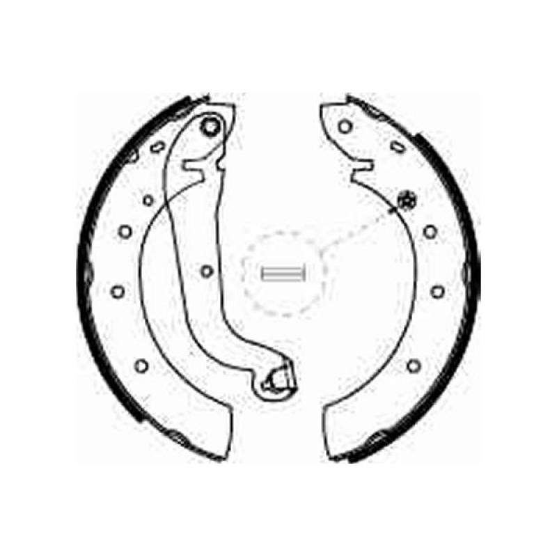 Jeu de mâchoires de frein TRW GS8624 - Visuel 1
