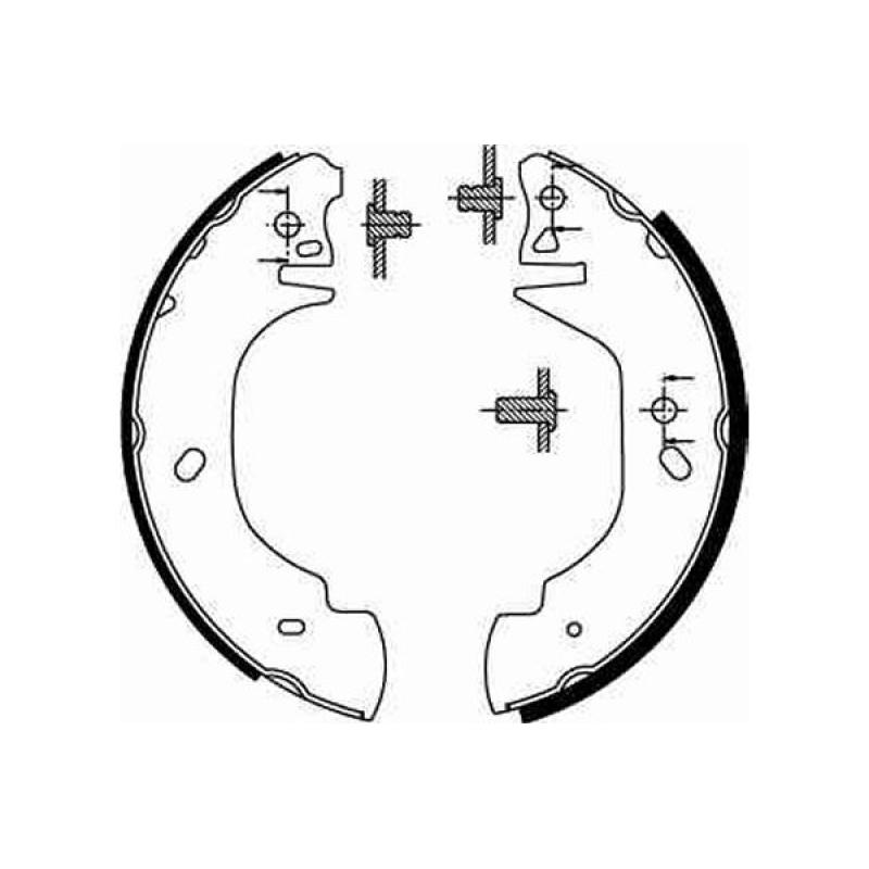 Jeu de mâchoires de frein TRW GS8629 - Visuel 1