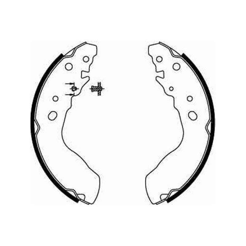 Jeu de mâchoires de frein TRW GS8641 - Visuel 1
