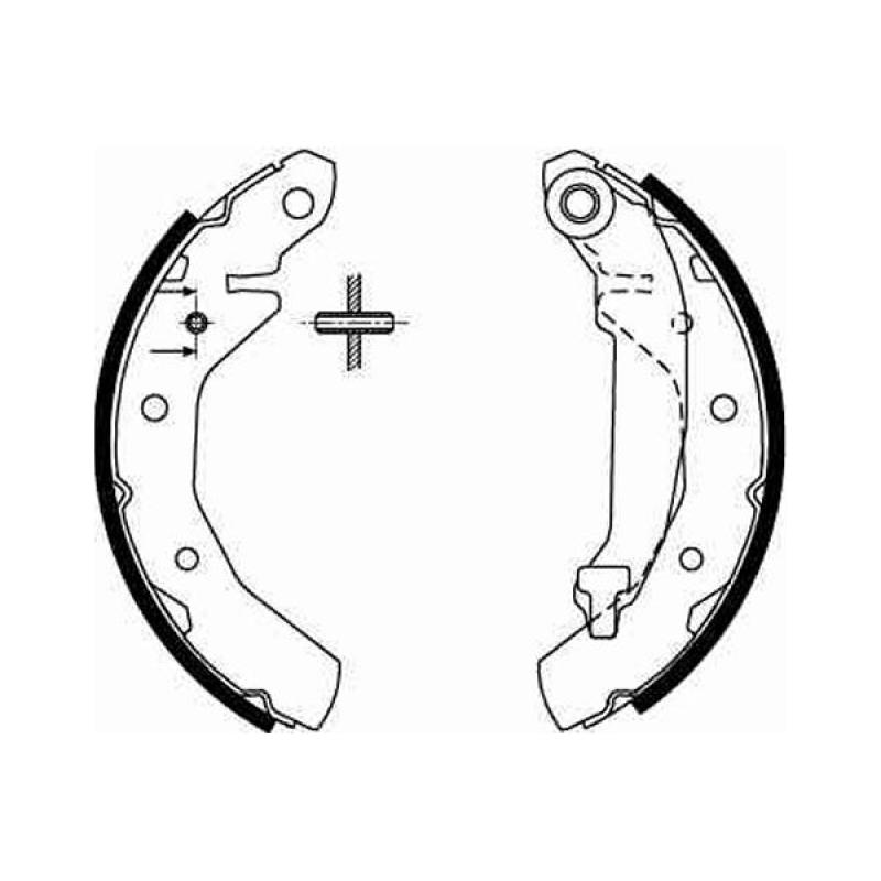 Jeu de mâchoires de frein TRW GS8645 - Visuel 1