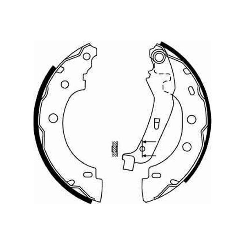 Jeu de mâchoires de frein TRW GS8650 - Visuel 1