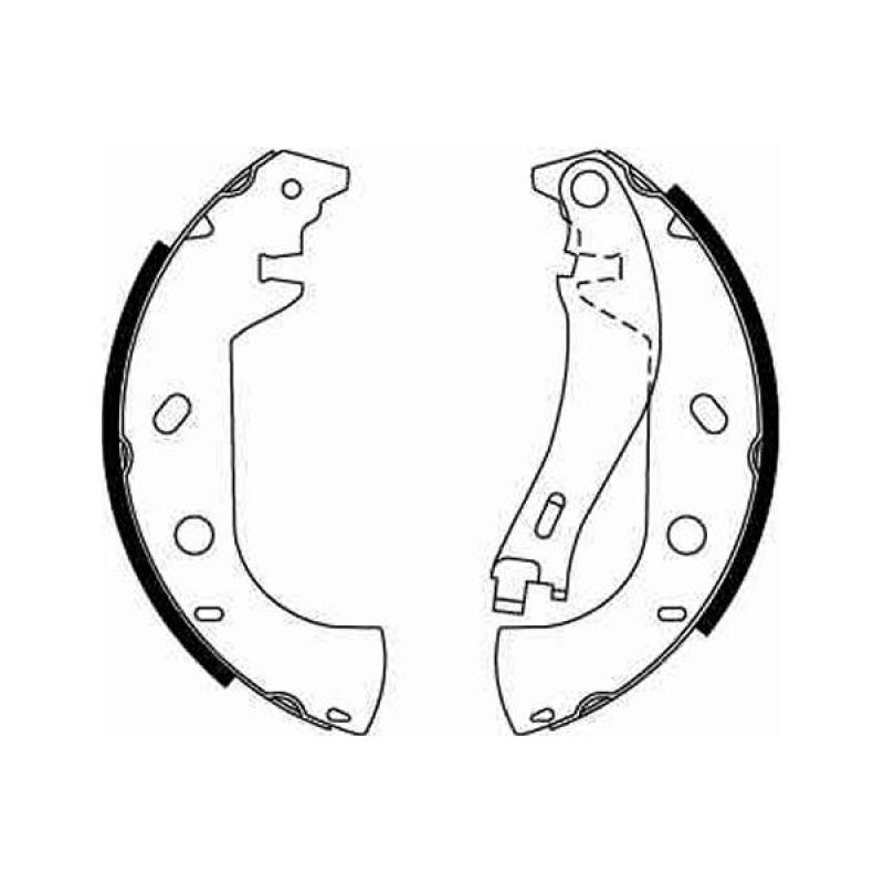 Jeu de mâchoires de frein TRW GS8653 - Visuel 1