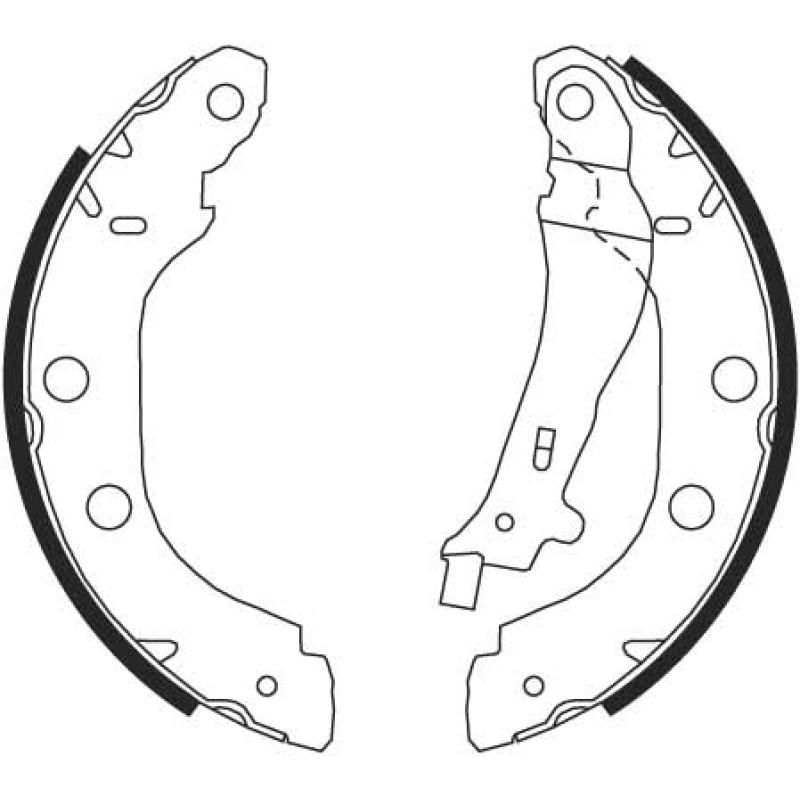 Jeu de mâchoires de frein TRW GS8655 - Visuel 1