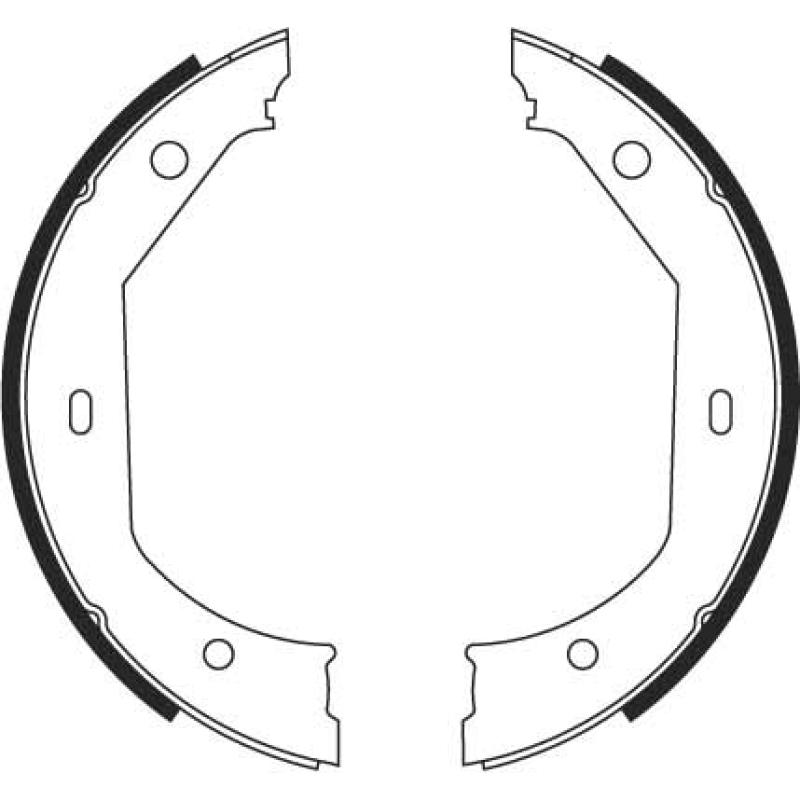 Jeu de mâchoires de frein, frein de stationnement TRW GS8656 - Visuel 1