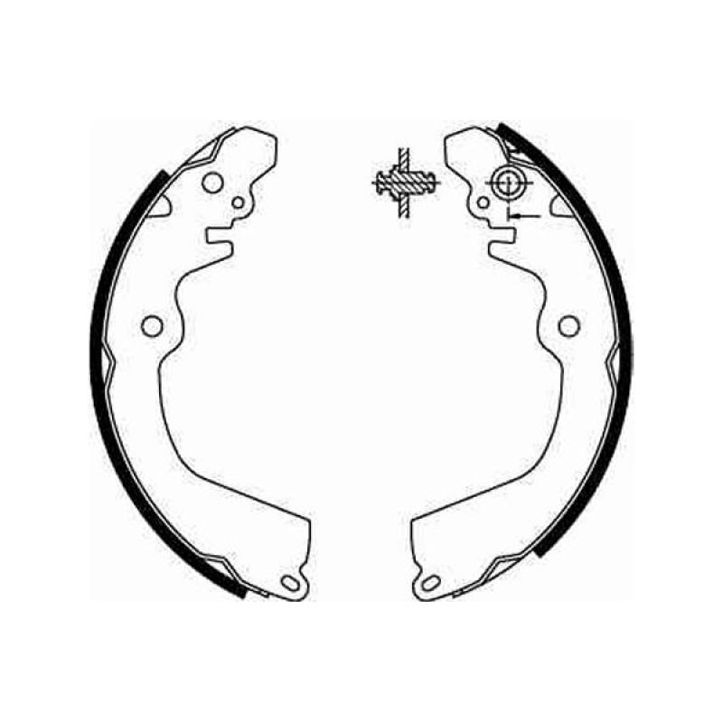 Jeu de mâchoires de frein TRW GS8666 - Visuel 1