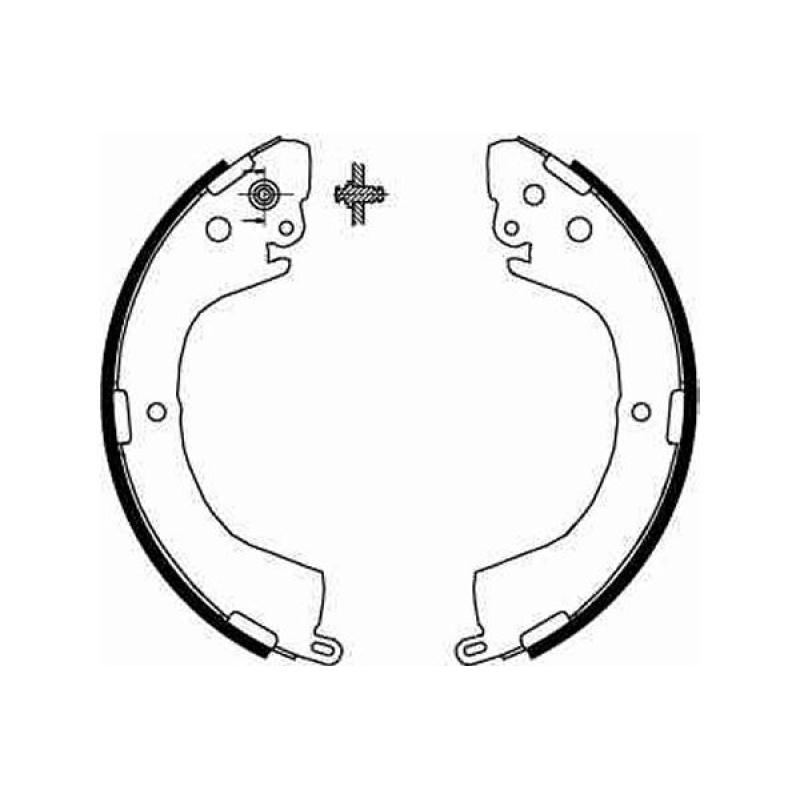 Jeu de mâchoires de frein TRW GS8667 - Visuel 1