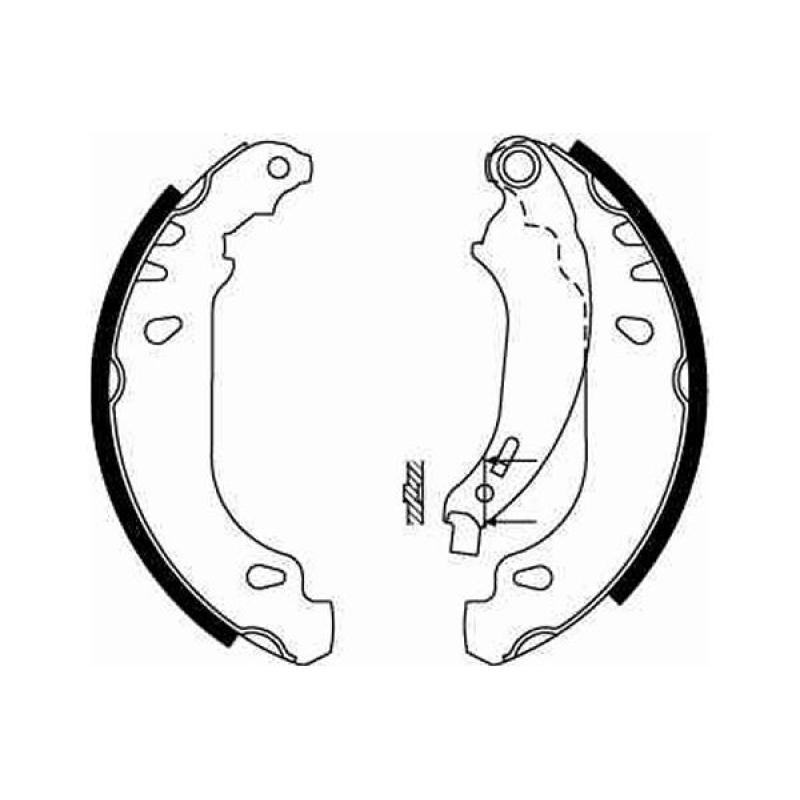 Jeu de mâchoires de frein TRW GS8669 - Visuel 1