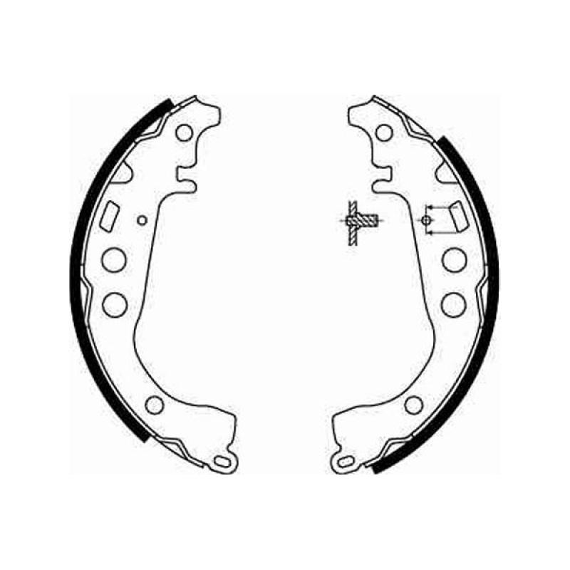 Jeu de mâchoires de frein TRW GS8673 - Visuel 1