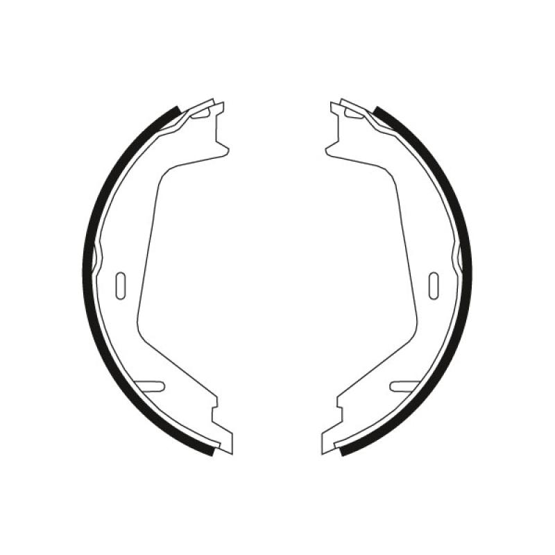 Jeu de mâchoires de frein, frein de stationnement TRW GS8674 - Visuel 1
