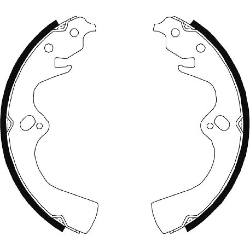 Jeu de mâchoires de frein TRW GS8682 - Visuel 1