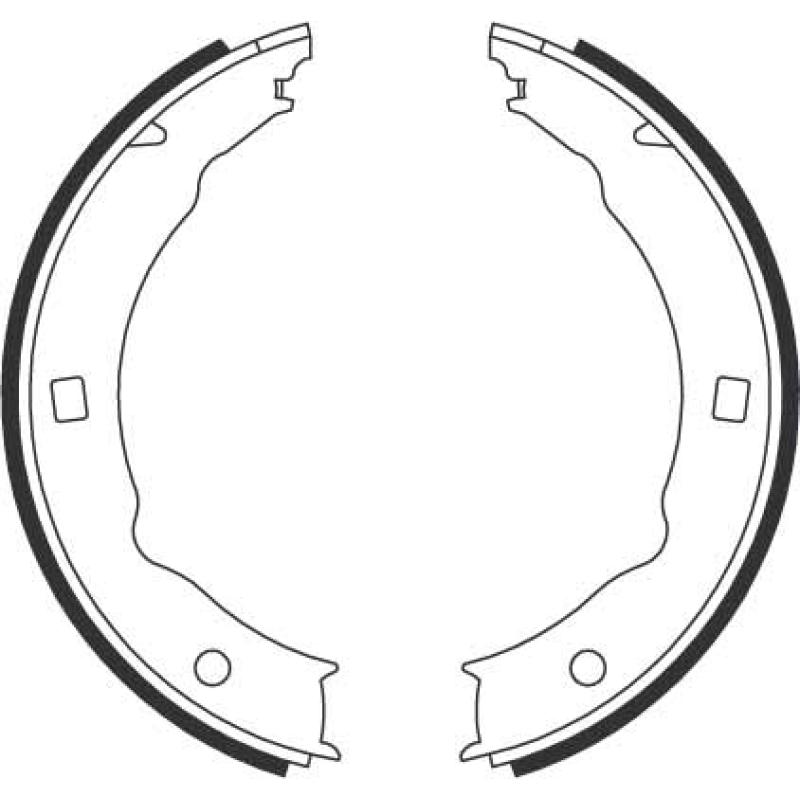 Jeu de mâchoires de frein, frein de stationnement TRW GS8683 - Visuel 1