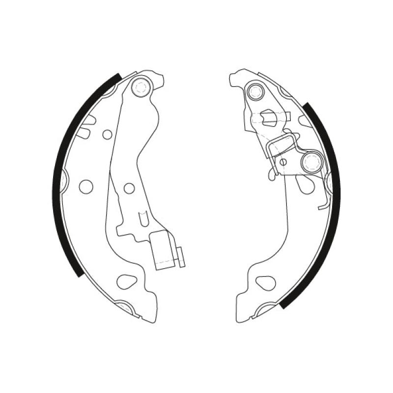 Jeu de mâchoires de frein TRW GS8686 - Visuel 1