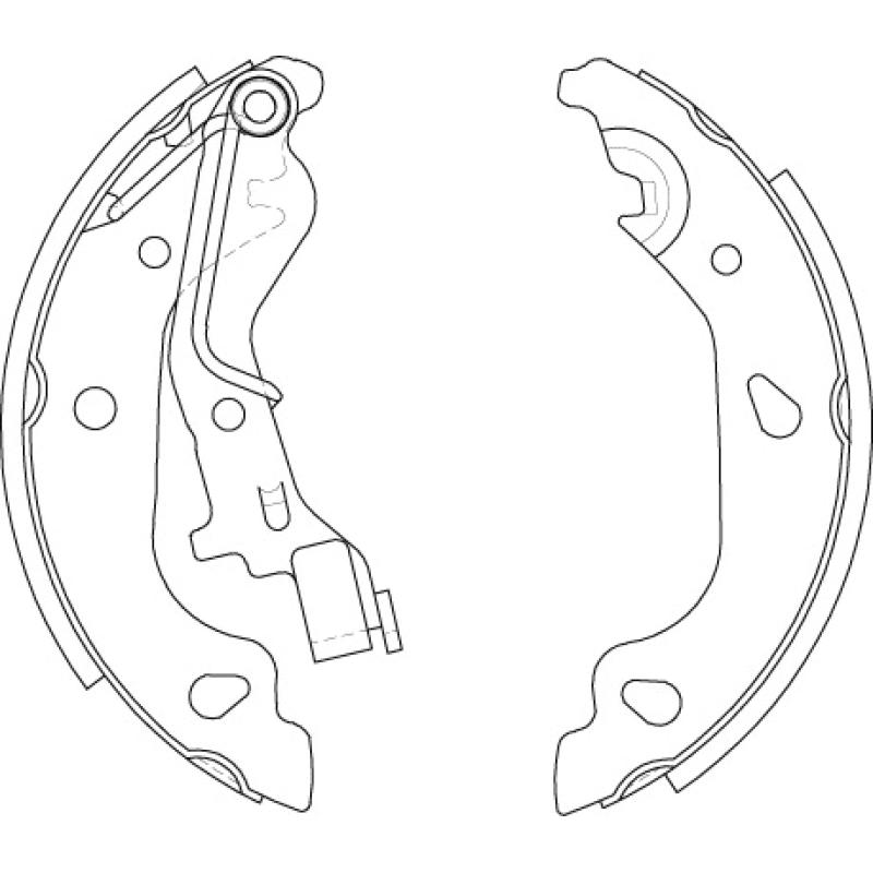 Jeu de mâchoires de frein TRW GS8687 - Visuel 1