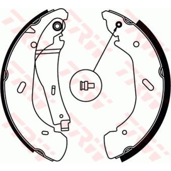 Jeu de mâchoires de frein TRW OEM YC152200AF